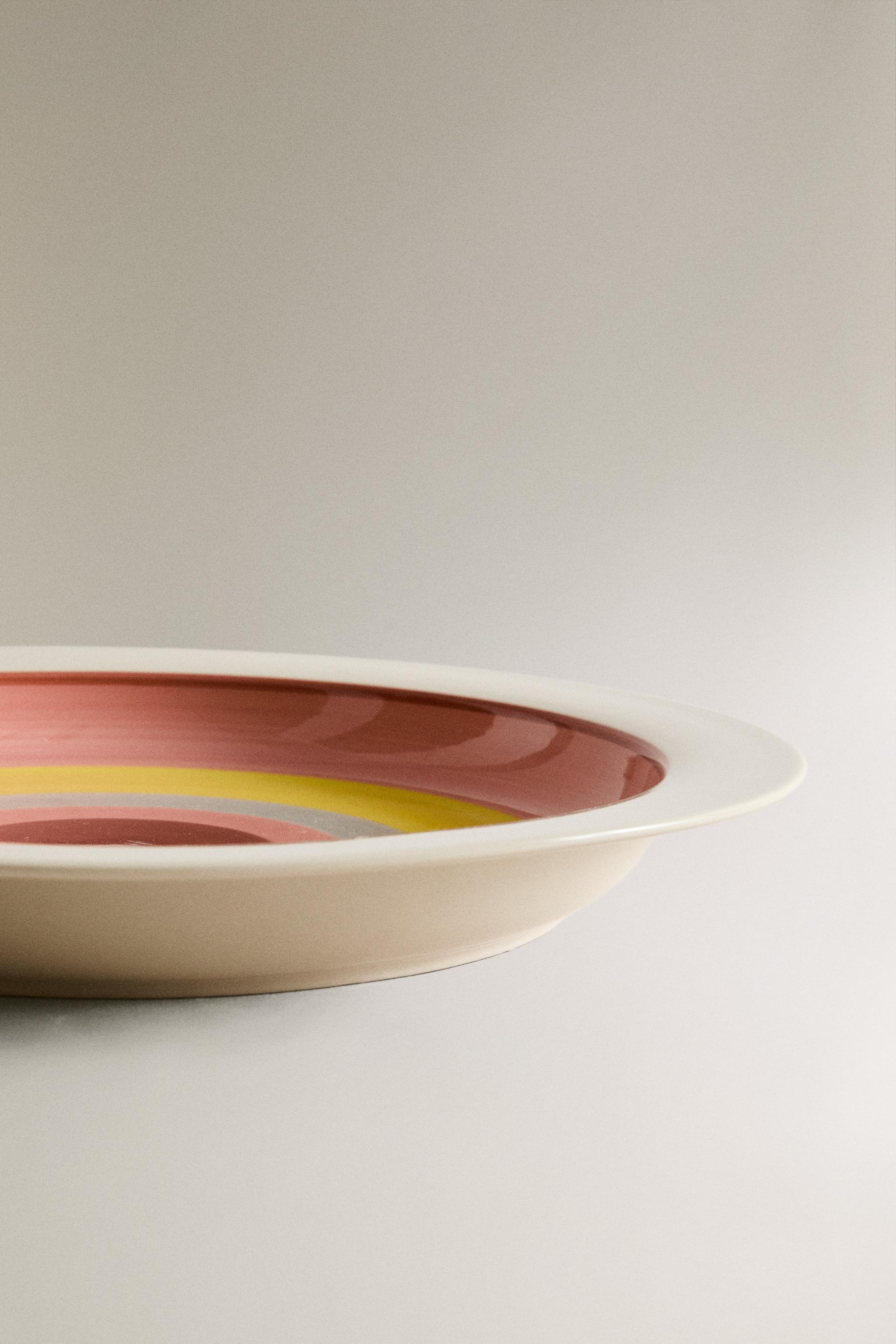 PLAT CÉRAMIQUE CERCLES X COLLAGERIE